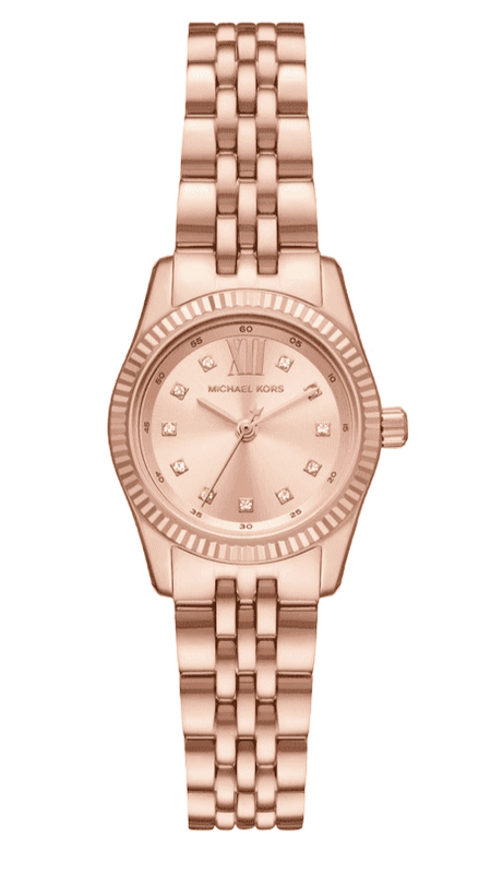 Michael Kors Lexington Three Hand Rose Gold Dial Rose Gold Steel Strap Watch For Women - MK4739 Buy Now By Michael Kors