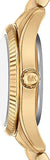 Michael Kors Lexington Three-Hand Blue Dial Gold Steel Strap Watch for Women - MK4802 Buy Now By Michael Kors