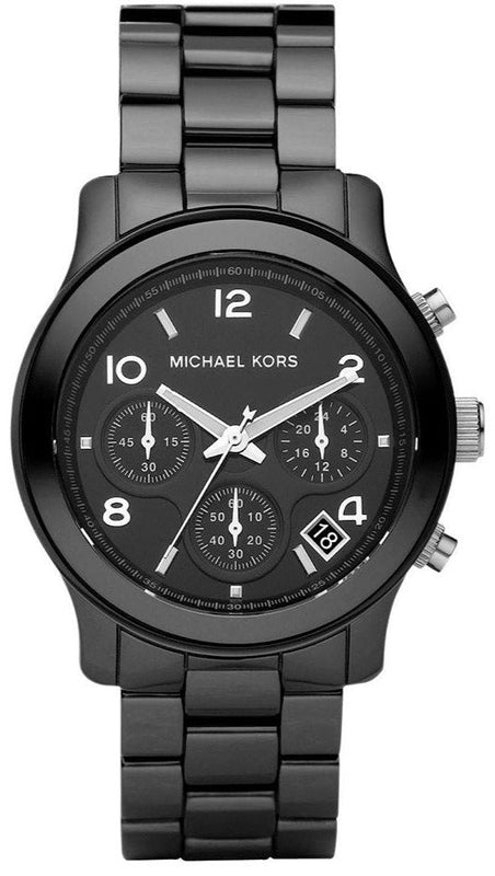 Michael Kors Runway Black Ceramic Dial Black Steel Strap Watch for Women - MK5162 Buy Now By Michael Kors
