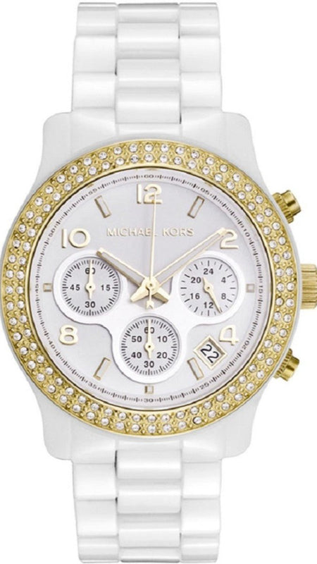 Michael Kors Runway White Dial White Steel Strap Watch for Women - MK5237 Buy Now By Michael Kors