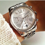 Michael Kors Lexington Silver Dial Silver Steel Strap Watch for Women - MK5555 Buy Now By Michael Kors