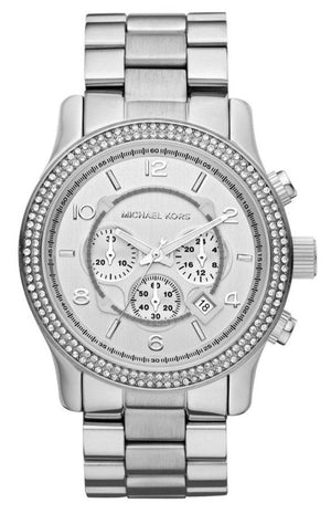 Michael Kors Runway Chronograph Quartz Silver Dial Silver Steel Strap Watch For Women - MK5574 Buy Now By Michael Kors