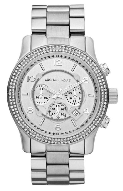 Michael Kors Runway Chronograph Quartz Silver Dial Silver Steel Strap Watch For Women - MK5574 Buy Now By Michael Kors