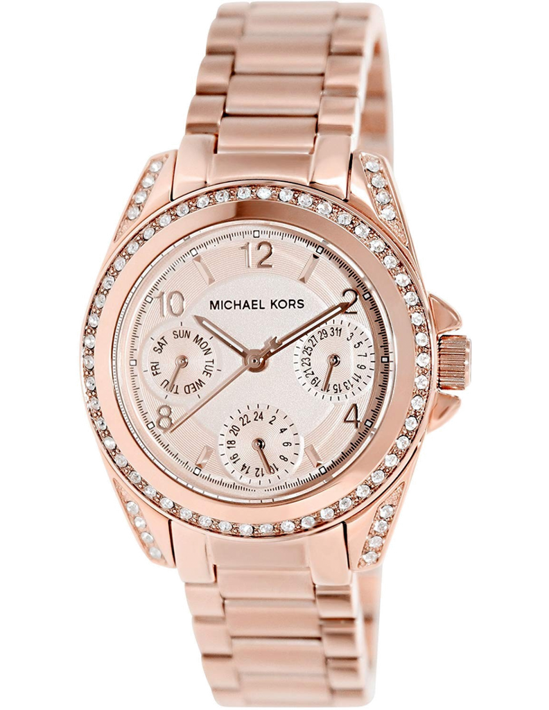 Michael Kors Blair Rose Gold Dial Rose Gold Steel Strap Watch for Women - MK5613 Buy Now By Michael Kors