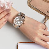 Michael Kors Lexington Chronograph Silver Dial Two Tone Steel Strap Watch for Women - MK5735 Buy Now By Michael Kors