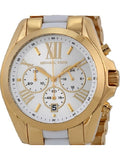 Michael Kors Bradshaw Chronograph White Dial Two Tone Steel Strap Watch For Women - MK5743 Buy Now By Michael Kors
