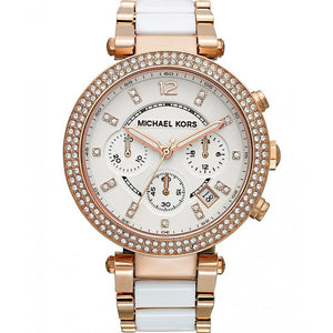 Michael Kors Parker White Dial Two Tone Steel Strap Watch for Women - MK5774 Buy Now By Michael Kors