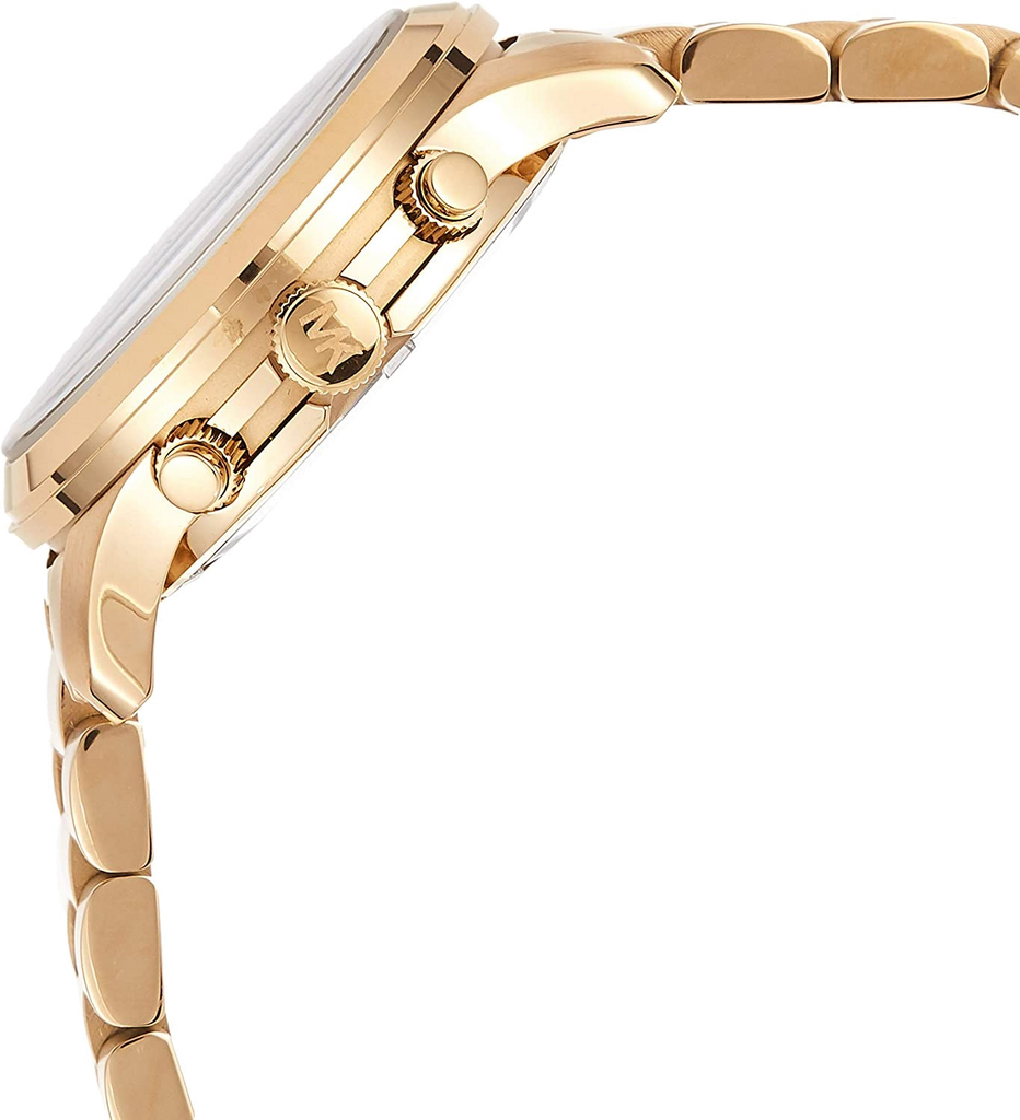 Michael Kors Runway Hunger Stop100 Series Blue Dial Gold Steel Strap Watch for Women - MK5815 Buy Now By Michael Kors