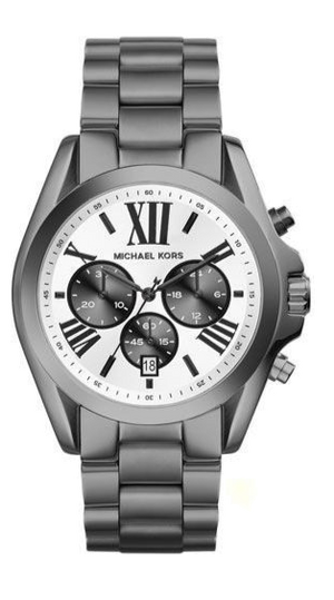 Michael Kors Bradshaw Chronograph Quartz White Dial Grey Steel Strap Watch For Men - MK5952 Buy Now By Michael Kors