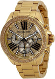 Michael Kors Wren Chronograph Crystal Pave Gold Dial Gold Steel Strap Watch for Women - MK6095 Buy Now By Michael Kors