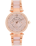 Michael Kors Parker Pink Dial Two Tone Steel Strap Watch for Women - MK6110 Buy Now By Michael Kors