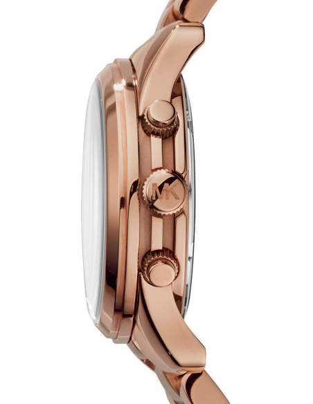 Michael Kors Runway Chronograph Purple Dial Rose Gold Steel Strap Watch For Women - MK6163 Buy Now By Michael Kors
