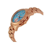 Michael Kors Runway Chronograph Turquoise Dial Rose Gold Steel Strap Watch For Women - MK6164 Buy Now By Michael Kors