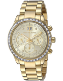 Michael Kors Brinkley Diamonds Gold Dial Gold Steel Strap Watch for Women - MK6187 Buy Now By Michael Kors