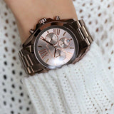 Michael Kors Bradshaw Chronograph Brown Dial Brown Steel Strap Watch For Women - MK6247 Buy Now By Michael Kors