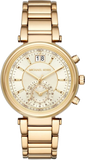 Michael Kors Sawyer White Dial Gold Steel Strap Watch for Women - MK6362 Buy Now By Michael Kors