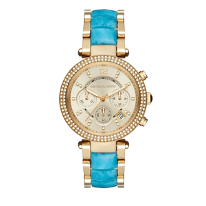 Michael Kors Parker Gold Dial Two Tone Steel Strap Watch for Women - MK6364 Buy Now By Michael Kors