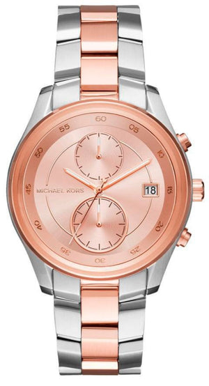 Michael Kors Blair Quartz Analog Rose Gold Dial Two Tone Steel Strap Watch For Women - MK6498 Buy Now By Michael Kors