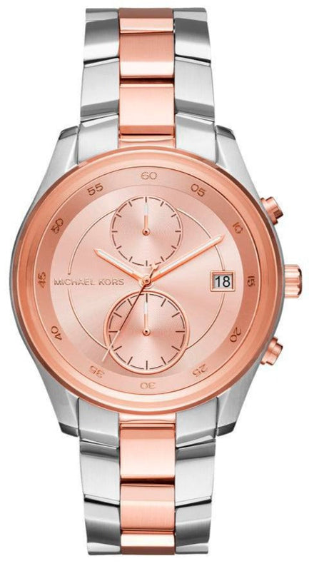 Michael Kors Blair Quartz Analog Rose Gold Dial Two Tone Steel Strap Watch For Women - MK6498 Buy Now By Michael Kors