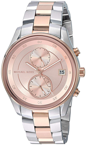 Michael Kors Blair Quartz Analog Rose Gold Dial Two Tone Steel Strap Watch For Women - MK6498 Buy Now By Michael Kors