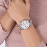 Michael Kors Ritz Chronograph White Dial Two Tone Steel Strap Watch For Women - MK6651 Buy Now By Michael Kors