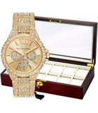 Michael Kors Camille Pavé Crystals Gold Dial Gold Steel Strap Watch for Women - MK6958 Buy Now By Michael Kors