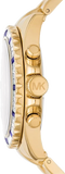 Michael Kors Everest Chronograph Blue Dial Gold Steel Strap Watch For Women - MK6971 Buy Now By Michael Kors