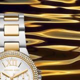 Michael Kors Camille Multifunction Silver Dial Two Tone Steel Strap Watch For Women - MK6982 Buy Now By Michael Kors