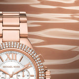 Michael Kors Camille Chronograph White Dial Rose Gold Steel Strap Watch For Women - MK6995 Buy Now By Michael Kors