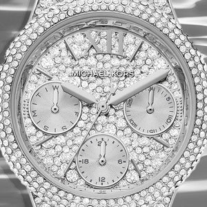 Michael Kors Camille Multifunction Crystals Silver Dial Silver Steel Strap Watch For Women - MK6996 Buy Now By Michael Kors