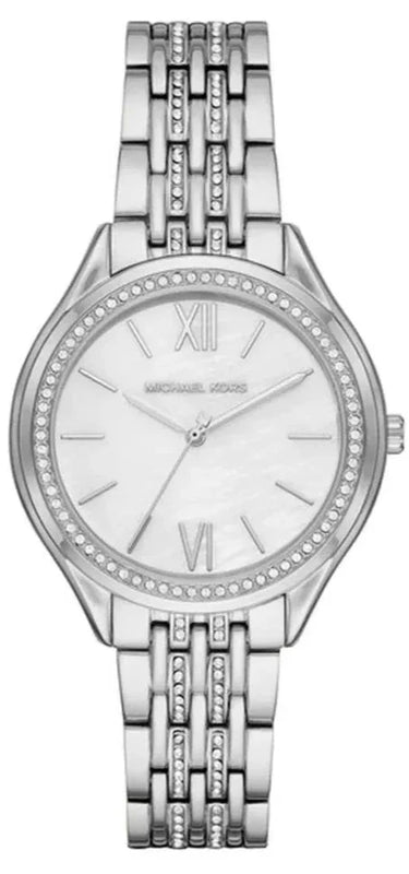 Michael Kors Mindy White Dial Silver Steel Strap Watch For Women - MK7075 Buy Now By Michael Kors