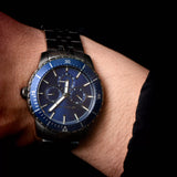 Michael Kors Chronograph Cunningham Multifunction Blue Dial Grey Steel Strap Watch For Men - MK7155 Buy Now By Michael Kors