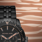 Michael Kors Cunningham Chronograph Black Dial Black Steel Strap Watch For Men - MK7157 Buy Now By Michael Kors