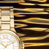 Michael Kors Camille Quartz White Dial Gold Steel Strap Watch For Women - MK7255 Buy Now By Michael Kors