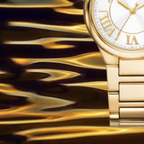 Michael Kors Camille Quartz White Dial Gold Steel Strap Watch For Women - MK7255 Buy Now By Michael Kors