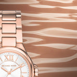 Michael Kors Camille Quartz White Dial Rose Gold Steel Strap Watch For Women - MK7256 Buy Now By Michael Kors