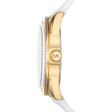 Michael Kors Jessa Quartz Gold Dial White Silicone Strap Watch For Women - MK7267 Buy Now By Michael Kors