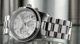Michael Kors Runway Chronograph Silver Dial Silver Steel Strap Watch For Women - MK7325 Buy Now By Michael Kors
