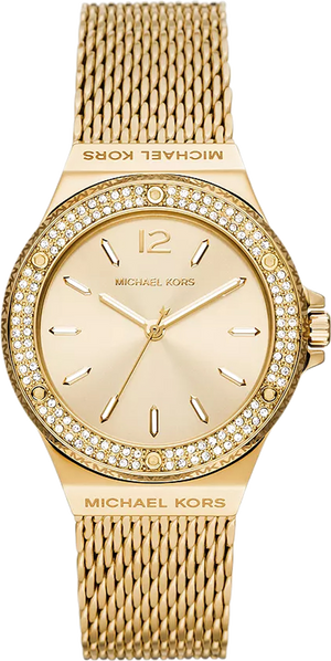 Michael Kors Lennox Three-Hand Gold Dial Gold Mesh Bracelet Watch For Women - MK7335 Buy Now By Michael Kors