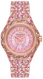 Michael Kors Raquel Three-Hand Crystals Pink Dial Rose Gold Steel Strap Watch For Women - MK7343 Buy Now By Michael Kors
