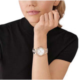 Michael Kors Lennox Three-Hand Silver Dial Rose Gold Steel Strap Watch For Women - MK7362 Buy Now By Michael Kors
