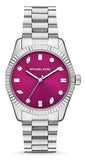 Michael Kors Lexington Three-Hand Pink Dial Silver Steel Strap Watch For Women - MK7443 Buy Now By Michael Kors