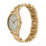 Michael Kors Runway Three-Hand White Dial Gold Steel Strap Watch for Women - MK7472 Buy Now By Michael Kors