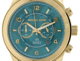 Michael Kors Runway Stop Hunger Blue Dial Gold Steel Strap Watch for Men - MK8315 Buy Now By Michael Kors