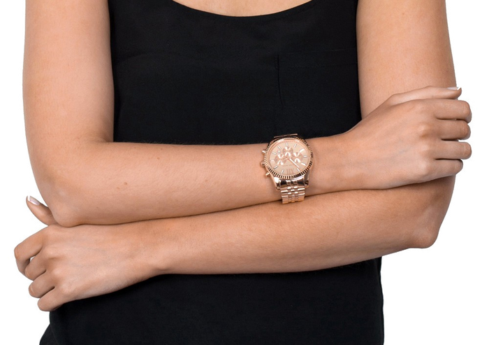 Michael Kors Lexington Rose Gold Dial Rose Gold Steel Strap Watch for Men - MK8319 Buy Now By Michael Kors