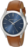 Michael Kors Slim Runway Analog Blue Dial Brown Leather Strap Watch For Men - MK8508 Buy Now By Michael Kors