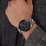 Michael Kors Brecken Chronograph Black Dial Silver Steel Strap Watch For Men - MK8847 Buy Now By Michael Kors