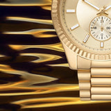 Michael Kors Lexington Quartz Gold Dial Gold Steel Strap Watch For Men - MK8947 Buy Now By Michael Kors