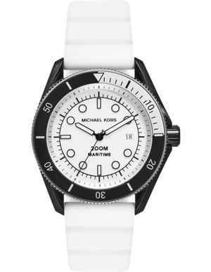 Michael Kors Maritime Analog White Dial White Silicone Strap Watch for Men - MK9159 Buy Now By Michael Kors