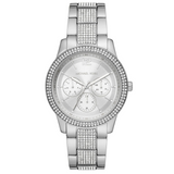 Michael Kors Tibby Chronograph Silver Dial Silver Steel Strap Watch For Women - MK7294 Buy Now By Michael Kors